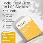 FOMIN - Antibacterial Paper Soap Sheets Tin for Traveling - (300 Sheets) Variety Pack (Unscented, Lemon, Lavender) Portable Travel Hand Soap Sheets, Dissolvable Mini Camping Hand Soap for Hand Washing