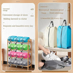 5Pcs XL Travel Shoe Bags Portable Travel Gifts Shoe Organizer with Zipper Closure, Waterproof Nylon Shoe Storage Organizer with Handle Travel Bags For Men and Women, Beige
