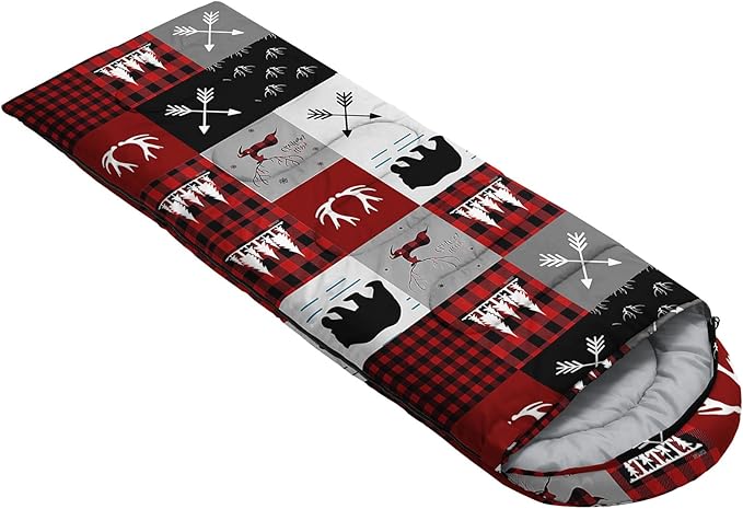 AILONEN Outer Space Astronaut Camping Sleeping Bags,Lightweight & Waterproof,3 Season Warm & Cool Weather,Cartoon Sleeping Bags for Kids,Boys Girls Travelling,Outdoors