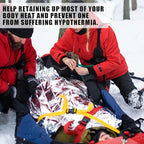 100 Pack 2 Size Silver Mylar Thermal Survival Blankets for Outdoors Camping Hiking First Aid Adult Kid