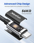 CLEEFUN USB C Cable 3ft, 5-Pack USB A to Type C Charger Cord Fast Charging for iPhone 17 16 15 Pro Max Air Plus, for Samsung Galaxy S25 S24 S23 S22 S21 S20 S10 A17 A16 A15 A56 A55 A26 A35 A36 A71
