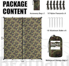 Bearhard Waterproof Camping Tarp, Lightweight Hammock Rain Fly, UV Protection and PU 3000mm Waterproof Backpacking Tarp, 10x10ft/10x12ft Large Tent Footprint or Shelter Kit for Hiking and Outdoor Adventure