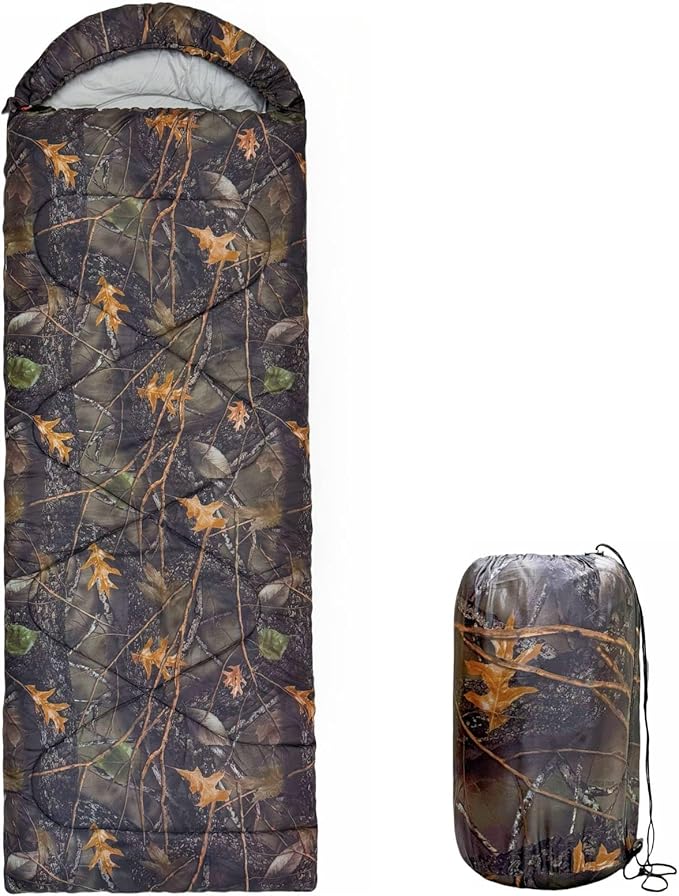 Sleeping Bags for Adults，Lightweight Waterproof Compact Sleeping Bag with Stuff Sack for Warm Camping Cold Hiking Traveling Outdoor Activities