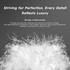 Globon Ultra Soft Down Pillow King Size, All Down Filled Bed Pillow for Sleeping, 100% Cotton Shell 500 Thread Count, Soft Hotel Collection Down Feather Pillow 20" x 36" 1 Pack
