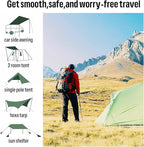 KOMCLUB Tent Poles Adjustable Lightweight Camping Tarp Poles 82.68" Aluminum Alloy Telescoping Solar sail Poles for Awning Canopy Tent Tarp Hiking Light Weight and Easy to Carry (2PC & Black)