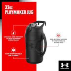 Under Armour 32 oz Insulated Water Bottles - Sports Water Jug with Handle, Fence Hook, Leak Resistant for Baseball, Football & More, 32 oz Water Bottles, Sports Water Bottle Insulated