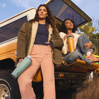 Owala FreeSip Tumbler Insulated Stainless Steel Water Bottle with Built-in Straw and Side Handle, For Travel, Work, School, and Sports, 40oz, BPA Free, Leak Proof, Eucalyptus