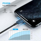 [ Apple MFi Certified ] iPhone Charger 3ft, Lightning to USB Cable 3 Feet, Fast Apple Charging Cable Cord 3 Foot for iPhone 14 Pro Max/13 Pro Max/12 Mini /11 Pro/11/XS/XR/8/7/6s/6/5S/iPad/Air.