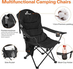 Sportneer Folding Camping Chair: 3 Adjustable Angle Camping Chair with Backrest Headrest & Carry Bag - Portable Folding Chair for Camping Outdoor, 1 Pack