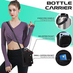 64 oz Insulated Water Bottle Stainless Steel - Gallon Water Bottle with Straw, Half Gallon Water Jug Wide Mouth, Sweat-Proof Metal Flask Mug with Paracord Handle For Gym Camping Hiking