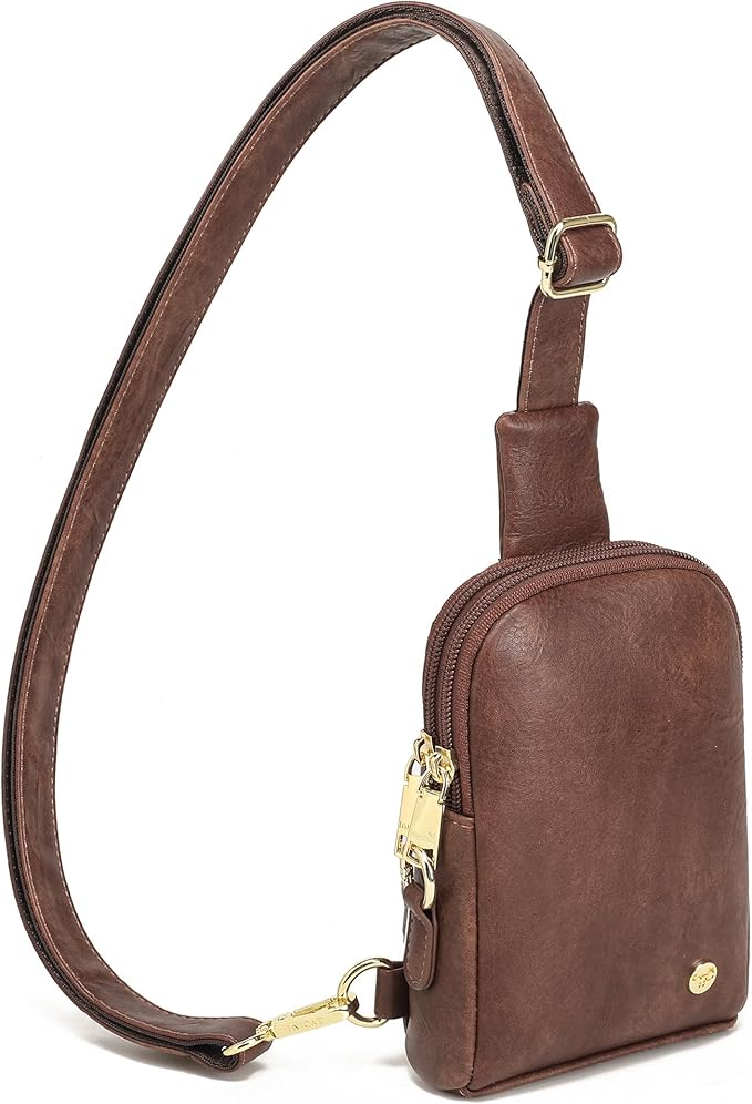 INICAT Sling Bag for Women Touchscreen Small Crossbody Cell Phone Purse Fanny Pack