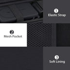 co2CREA for Anker Nano 5,000mAh Ultra-Slim / 10,000mAh MagGo Power Bank, Hard Travel Case Compatible with Anker A1665 A1664 Slim Magnetic Charger, Case Only (Black Case)