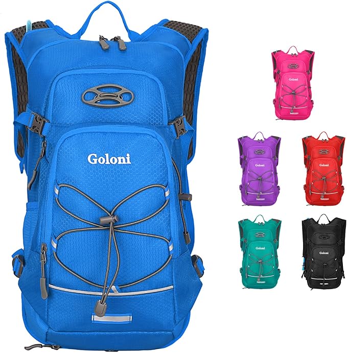 Hydration Backpack,Lightweight Hiking Backpack with 2L Water Bladder,Water Backpack for Biking, Running, Festival