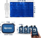 Emergency Mylar Thermal Blanket 4 Pack. Space Blankets for Survival Kits & Extreme Cold Weather - NASA Designed - Perfect for Camping Survival, Bug Out Bag, Hiking, Car Survival