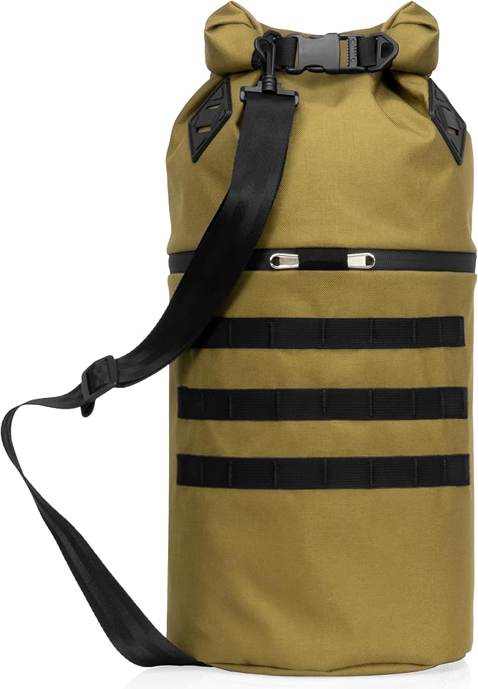 Xtreme Sight Line ~ AQUA RT Faraday Dry Bag~ Water-Proof Faraday Dry Bag for Laptops, Tablets, and Mid-Size Electronics ~ Tracking/Hacking Defense ~ Coyote Brown