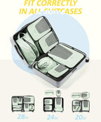 BAGSMART Compression Packing Cubes for Travel, 6 Set/5 Set/4 Set, Compression Suitcase Organizer Bags Set for Suitcases Travel Essentials, Lightweight Packing Organizers