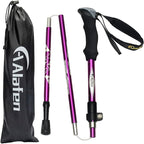 Aluminum Collapsible Ultralight Travel Trekking Hiking Pole for Men and Women (Fits 5'3" - 6'2")