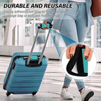DOMIKING Blue Green Luggage Handle Wrap Soft Luggage Identifiers for Suitcase Tags Marker for Travel Bag Luggage Suitcase Handle Covers Travel Accessories, 2 Pack