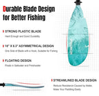 Angler Kayak Paddles Aluminum Paddle with Plastic Blades and Paddle Leash, Floating Adjustable Fishing Kayak Oars, 3 Piece, 230-250cm/90-98 inch