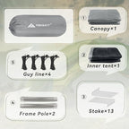 Forceatt Camping Tent 2/3/4 Person, Professional Waterproof & Windproof Lightweight Backpacking Tent Suitable for Outdoor,Hiking,Camping, Mountaineering and Travel