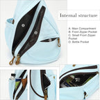 KL928 Canvas Sling Bag - Small Crossbody Backpack Shoulder Casual Daypack Rucksack for Men Women(Large Version)