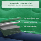 AYAMAYA Queen Camping Air Mattress with Built-In & Detachable Electric Pump -Portable 16 Inch Luxury Double High Inflatable Airbed,Self Inflating Air Mattress,No Power Outlet Needed for Camping & Home