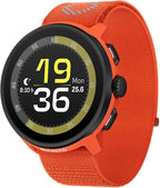 SUUNTO Run Sports Watch, 1.32" AMOLED Touchscreen w/Crown Button, 12D Battery Life, Dualband Accurate GPS, Wrist Heart-Rate & Sleep Health Tracking, 35g Lightweight & 4GB Offline Music, Coral Orange