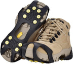 Aliglow Ice Snow Grips Over Shoe/Boot Traction Cleat Spikes Anti Slip Footwear