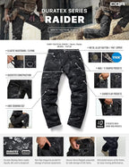 CQR Men's Tactical Pants, Water Resistant Ripstop Cargo Pants, Lightweight EDC Work Hiking Pants, Outdoor Apparel