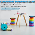 Upgraded Portable Folding Stool, Camping Retractable Seat for Adults Outdoor, Travel, Barbecue, Fishing, Waiting in Line Lightweight Chair 2022 Second Generation (Bluish Black)