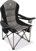 Camping Chairs for Adults,High Back Folding Camp Chair with Cup Holder and Cooler Bag,Heavy Duty Outdoor Lawn Chairs,Perfect for Camping,Hiking,Picnics,and Beach Trips,Black…