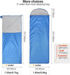 REDCAMP Ultra Lightweight Sleeping Bag for Backpacking, Hiking, Comfort for Adults Warm Weather, with Compression Sack