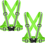 High Visibility Reflective Vest Safety Vest Running Reflective Gear Adjustable Reflective Vest for Walking,Jogging,Hiking,Night Cycling