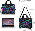 MNSRUU Laptop Bag for 15.6 inch Black Gothic Bats