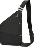 Anti Theft Crossbody Travel Bags for Women Men Cross Body Slim Sling Handbags with S Hook Antitheft