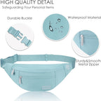 MAXTOP Large Crossbody Fanny Pack with 4-Zipper Pockets,Gifts for Enjoy Sports Festival Workout Traveling Running Casual Hands-Free Wallets Waist Pack Phone Bag Carrying All Phones