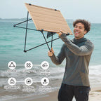 ONETIGRIS CAMPMATE Camping Table Foldable, Lightweight Portable Table Sturdy & Quick Setup, Holds Up to 66 lbs, Perfect for Camping, Hiking, Backpacking, Picnic, Beach, Travel