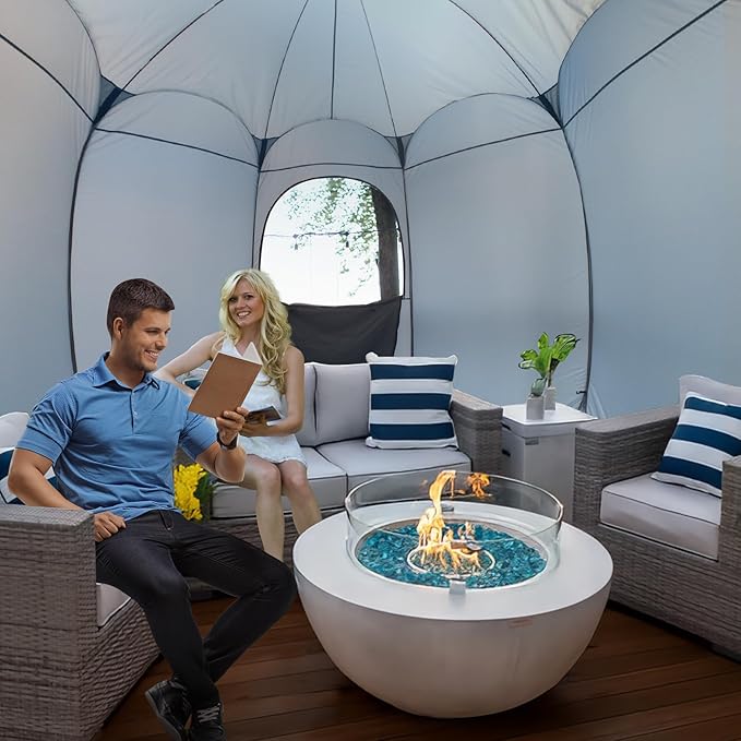 Alvantor Pop Up Screen Tent House Room Instant Outdoor Camping Canopy Sun Shelter Gazebo for Patio, Backyard & Deck, Privacy Tent(2-10 People, 8'x8' 10'x10' 12'x12')