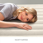 Intex 64103E Dura-Beam Standard Single-High Air Mattress: Fiber-Tech - Queen Size - 10in Bed Height - 600lb Weight Capacity - Pump Sold Separately