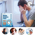 Motion Sickness Patch, 72 PCS Sea Sickness Patch for Cruise,Dizziness Resulted from Travel of Cars, Ships, Airplanes (1 Box) (2 Box)