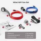 CAMPLUX Nano 3 Ultra, Constant Temperature Portable Propane Water Heater, Rechargeable Water Heater & Shower Pump, Propane Camping Shower, for RVs, Hiking, Fishing & Glamping