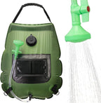 Solar Portable Shower Bag, 5 Gal/20L Solar Heating Outdoor Camping Shower Bag with On-Off Switchable Shower Head&Removable Hose Suitable for Camping, Hiking, Travel, Beach Swimming