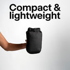 Gravel Layover Travel Blanket – Ultra-Lightweight, Warm Down Alternative with Carry Pouch (Black)