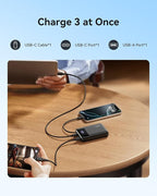 INIU 45W Portable Charger, Smallest 20000mAh Power Bank with Build in USB-C Cable, Fast Charging USB C in&Out Battery Pack, Travel Phone Charger for iPhone 17 16 15 Air Samsung S25 S24 Google iPad etc