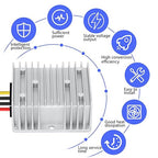 LeMotech DC 48v/72v to 12v Converter 10A 120W Step Down Converter Voltage Reducer IP68 Waterproof Transformer for Golf Cart Truck Boat Vehicle