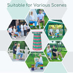 Upgraded Portable Foldable Stool,Folding Camp Stool,Lightweight Sturdy 400lbs Load Capacity Collapsible seat Height Adjustable for Fishing Hiking Picnic Hunting Party BBQ Indoor (Pink Green)