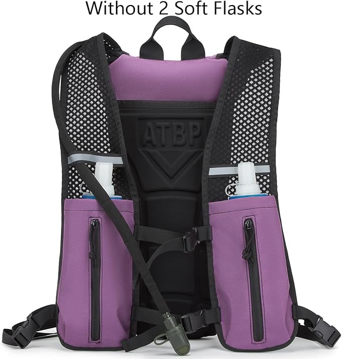 ATBP Running Hydration Vest Pack Tactical 3L Water Bladder Backpack Bag for Cycling Marathon Hiking Daypack Men & Women