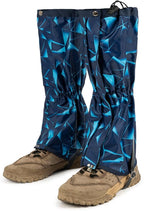 likloks Adjustable Leg Gaiters for Men & Women - Lightweight & Waterproof Gaiter for Hiking, Snow, Trail, Trekking, Hunting, Climbing