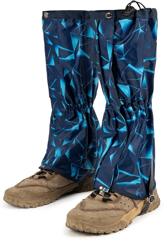 likloks Adjustable Leg Gaiters for Men & Women - Lightweight & Waterproof Gaiter for Hiking, Snow, Trail, Trekking, Hunting, Climbing