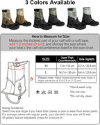 Trail Gaiters, Waterproof Low Shoe Protectors, Adjustable Boots Gators for Hiking & Running - Prevents Debris in Shoes